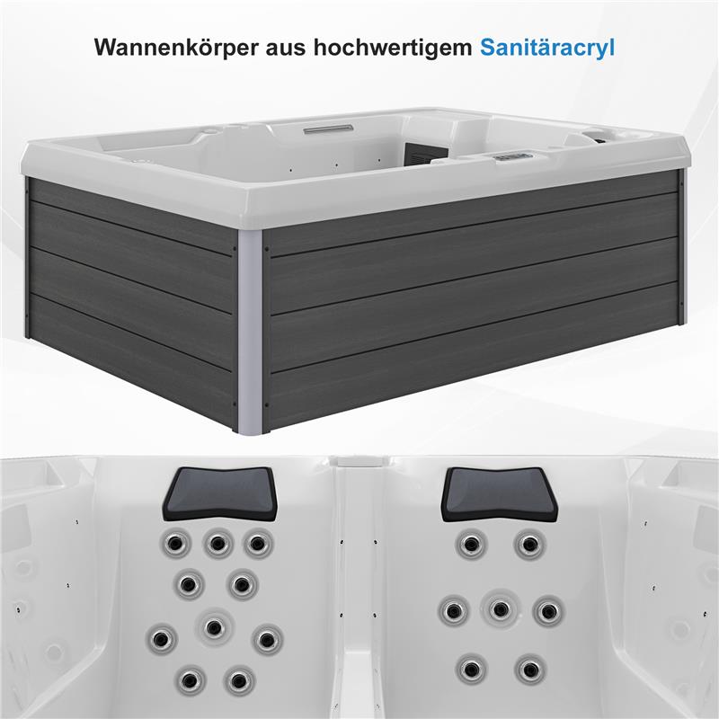 Outdoor Whirlpool Elba 210x150cm