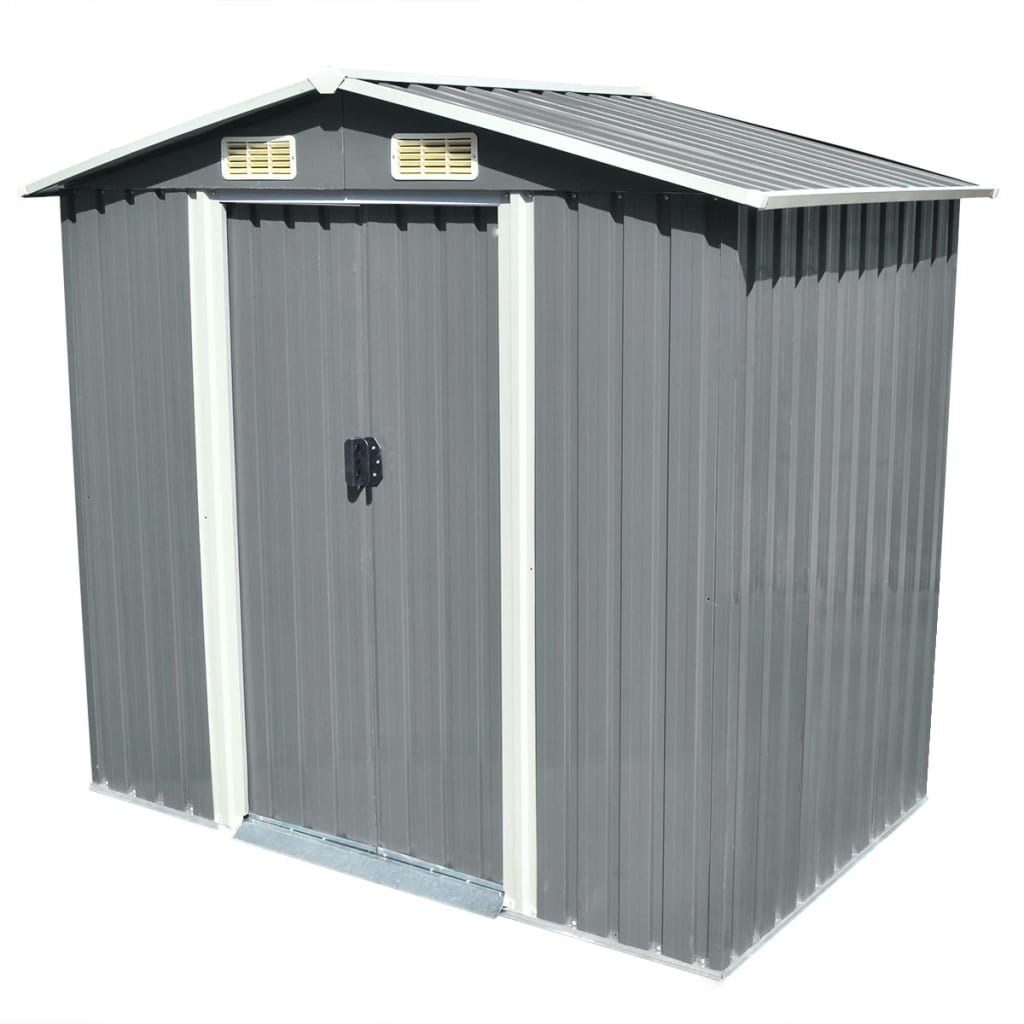 Gartenschuppen Stahl 204 X 132 X 186 Cm