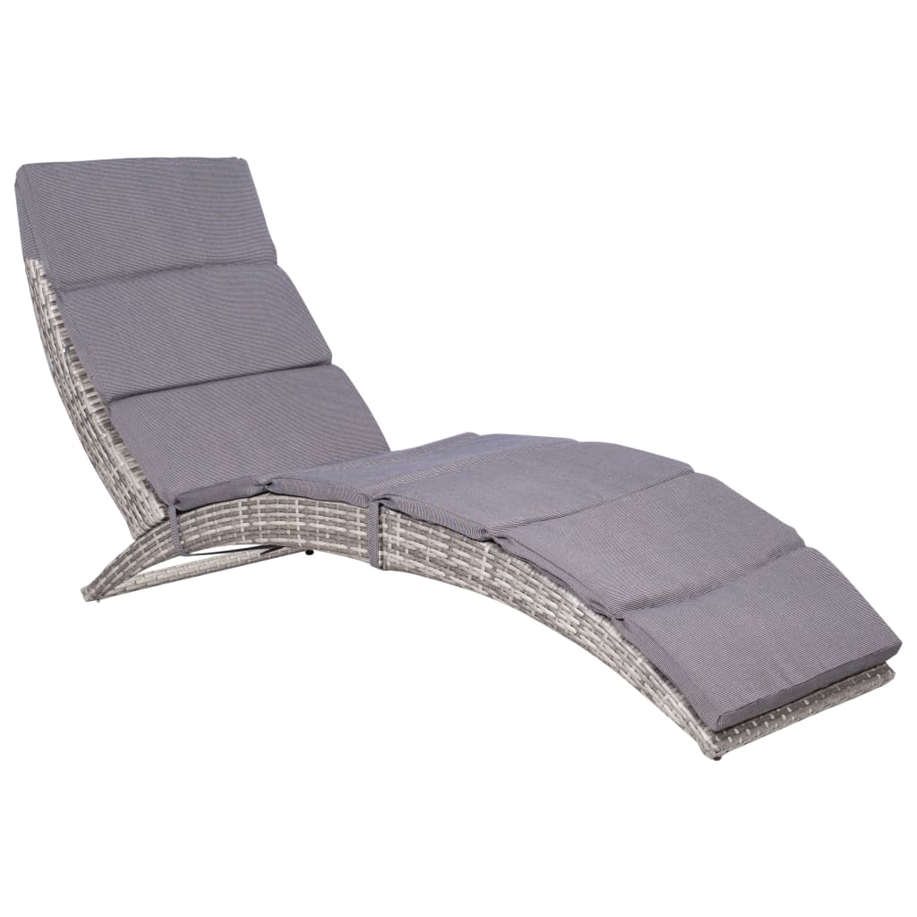 Sonnenliege Mit Auflage Poly Rattan