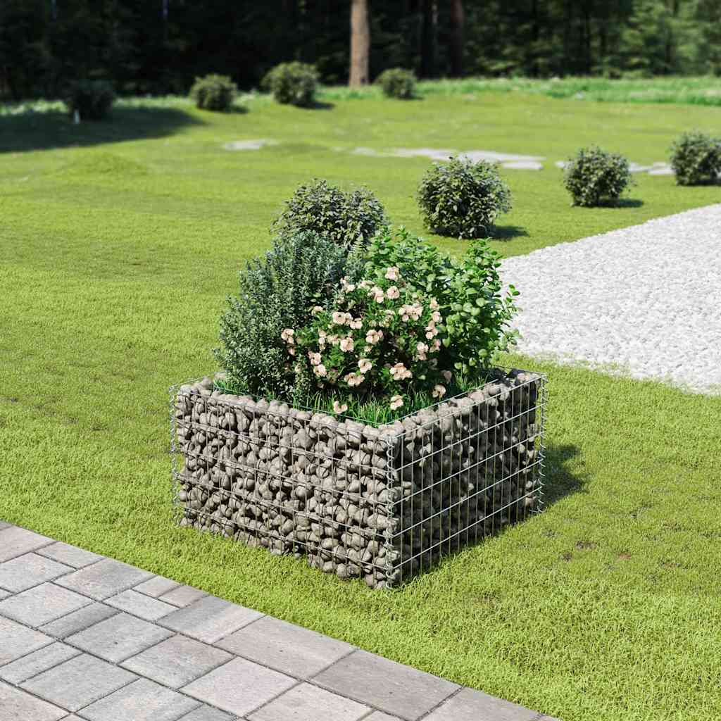 Gabionen-Hochbeet Verzinkter Stahl 50×50×50 Cm