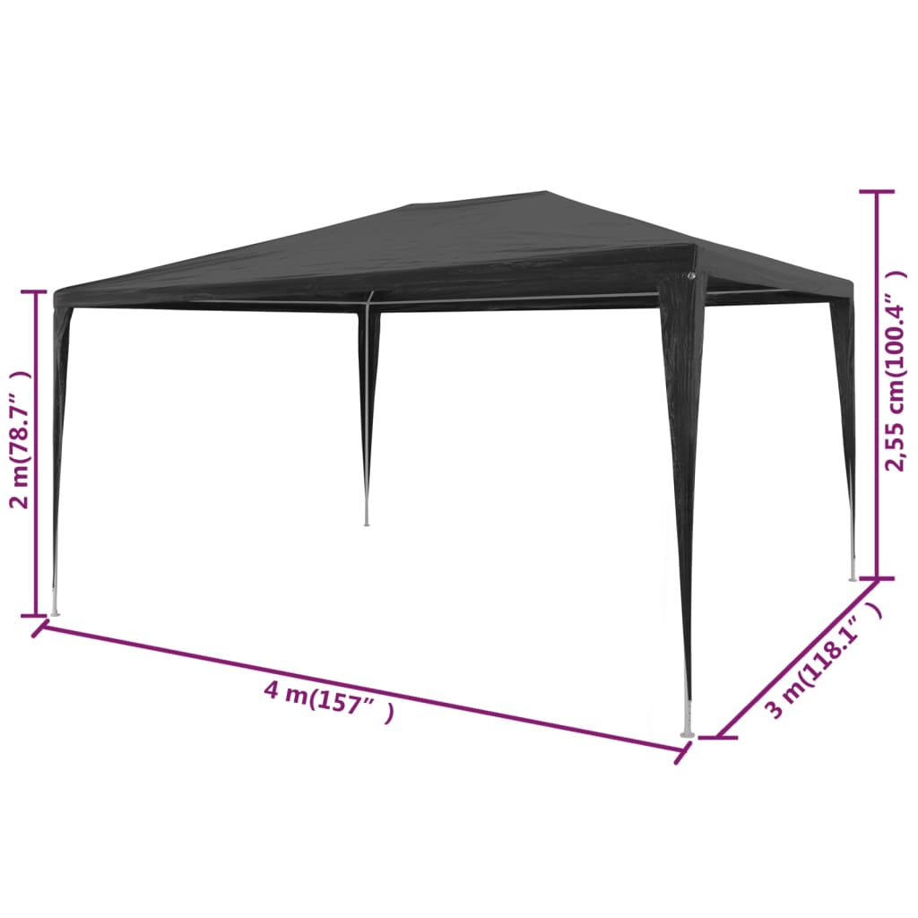 Partyzelt 3X4 M Pe