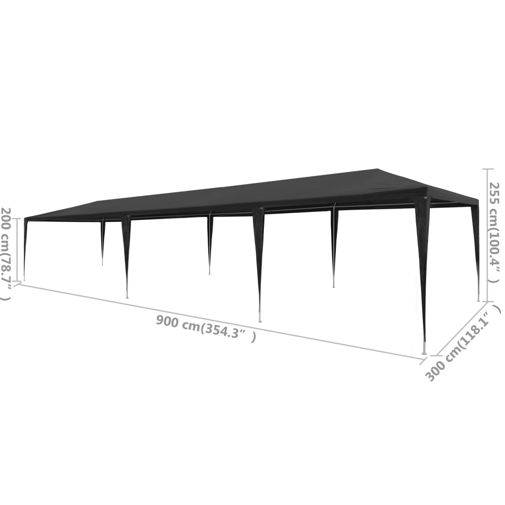 Partyzelt 3X9 M Pe