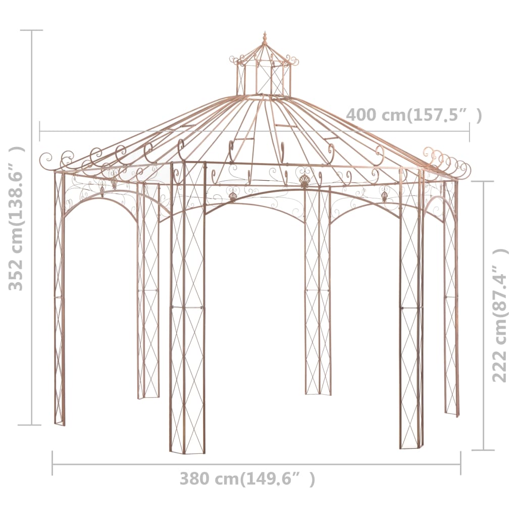 Gartenpavillon Antik Eisen