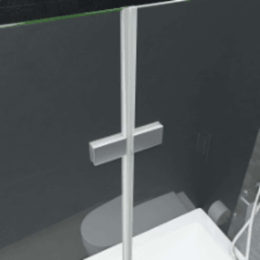 Faltbare Duschkabine 2 Paneele Esg 95 X 140 Cm