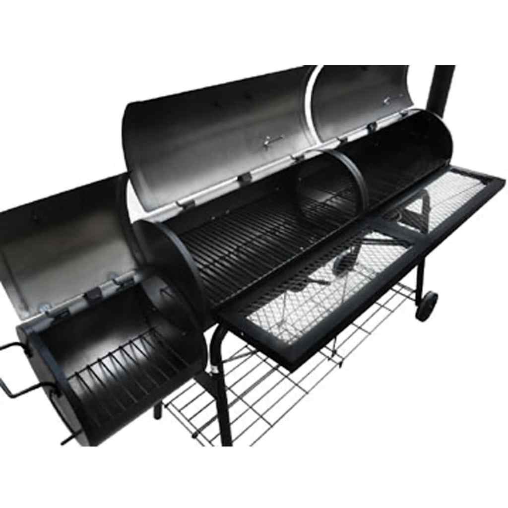 Barbecue-Smoker Grill Nevada Xl Schwarz Rot