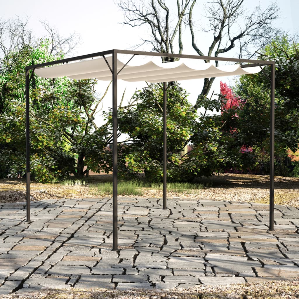 Gartenpavillon Mit Ausziehbarem Dach 3×3 M