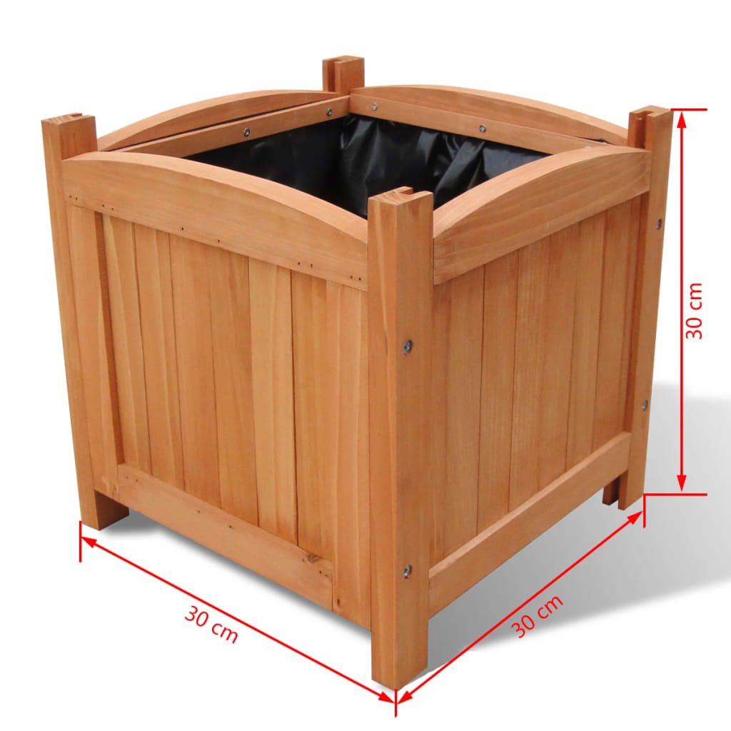 Holz-Hochbeet 30X30X30 Cm 2 Stk.