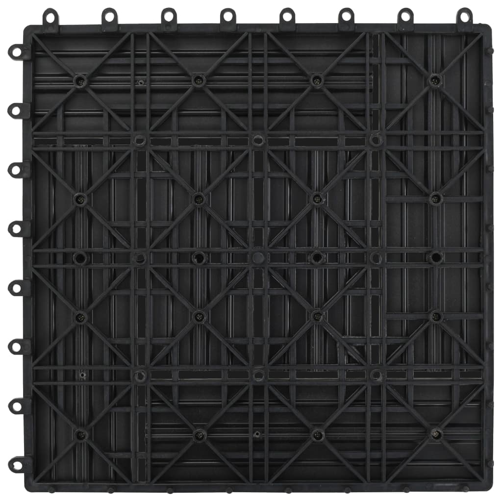 Graue Terrassenfliesen 11 Stk. 30 X 30 Cm Wpc 1 Qm Braun