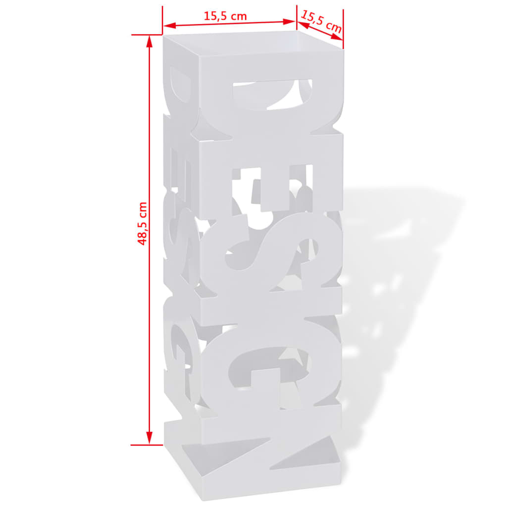 Schirmhalter Schirmständer Gehstöcke Stahl Quadratisch 48,5 Cm