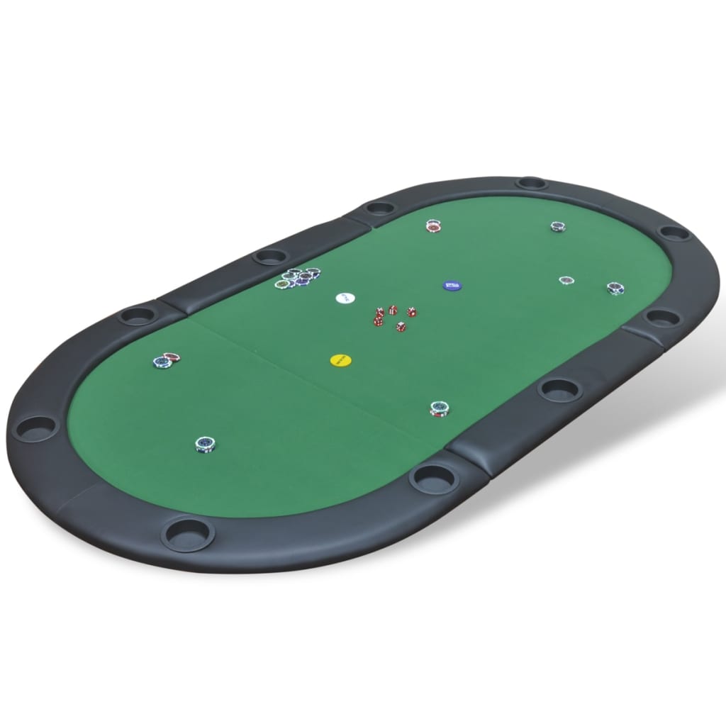 Faltbare Poker-Tischauflage Für 10 Spieler