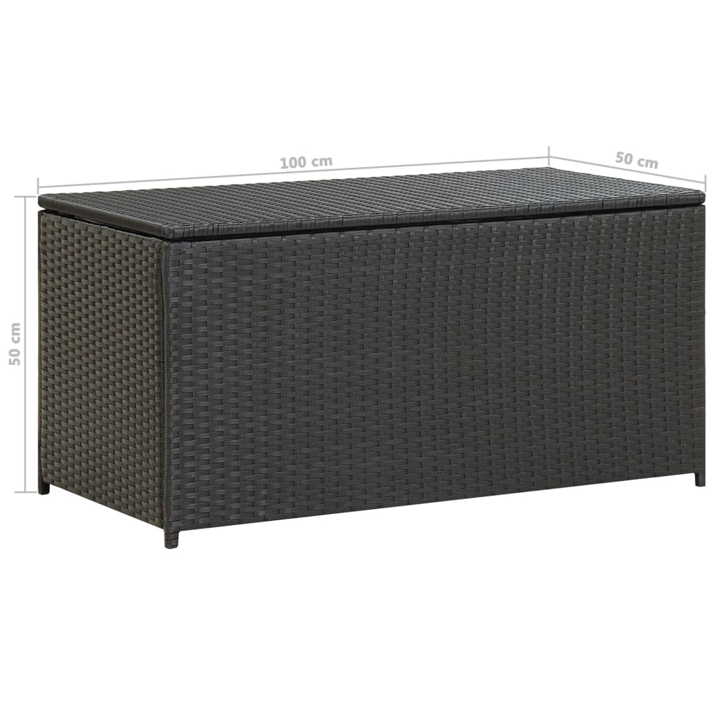 Gartenbox Poly Rattan 100X50X50 Cm