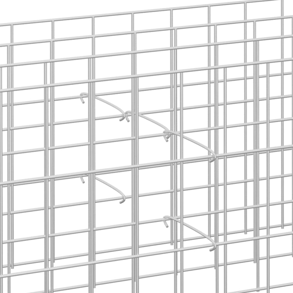 Gabionen-Distanzhalter 100 Stk. Verzinkter Stahl