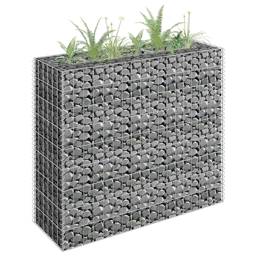 Gabionen-Hochbeet Verzinkter Stahl 450×30×60 Cm