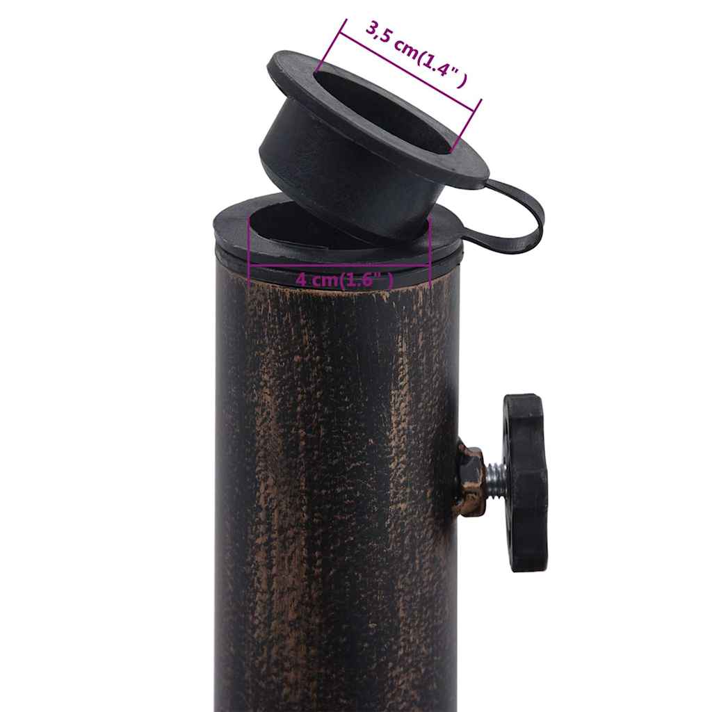 Sonnenschirmständer Bronze 12 Kg 48 Cm Gusseisen
