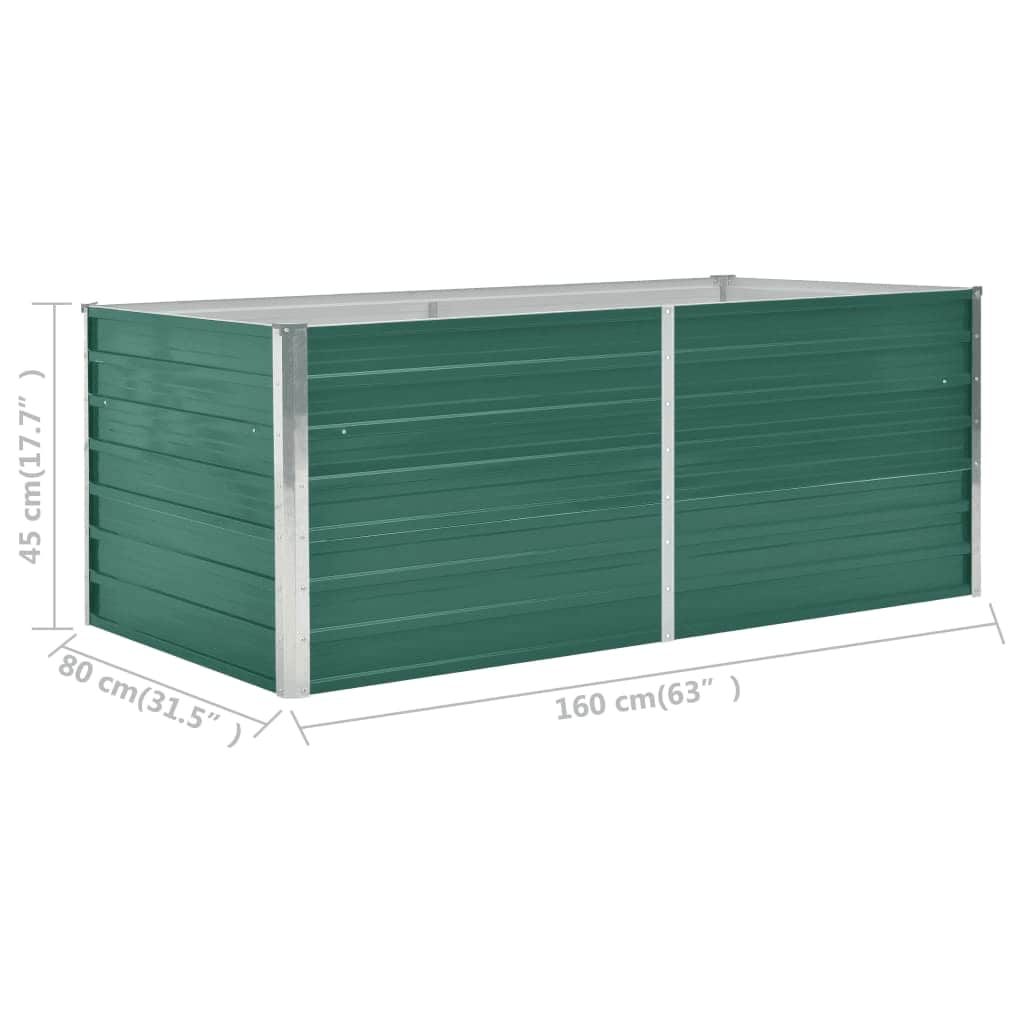 Hochbeet 160 X 80 X 45 Cm Verzinkter Stahl