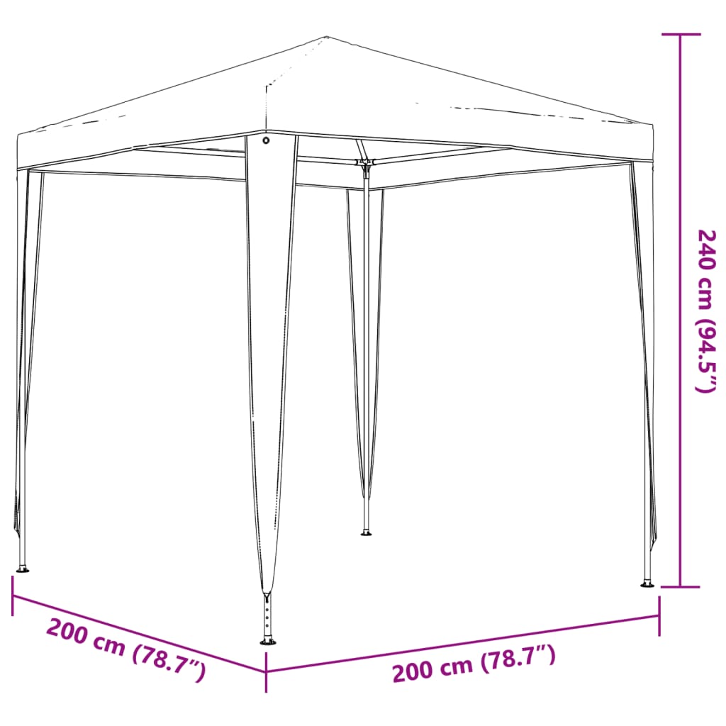 Profi-Partyzelt 2×2 M
