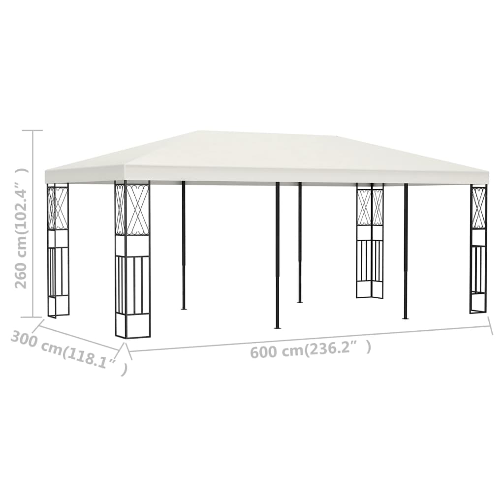 Pavillon 3×6 M Stoff