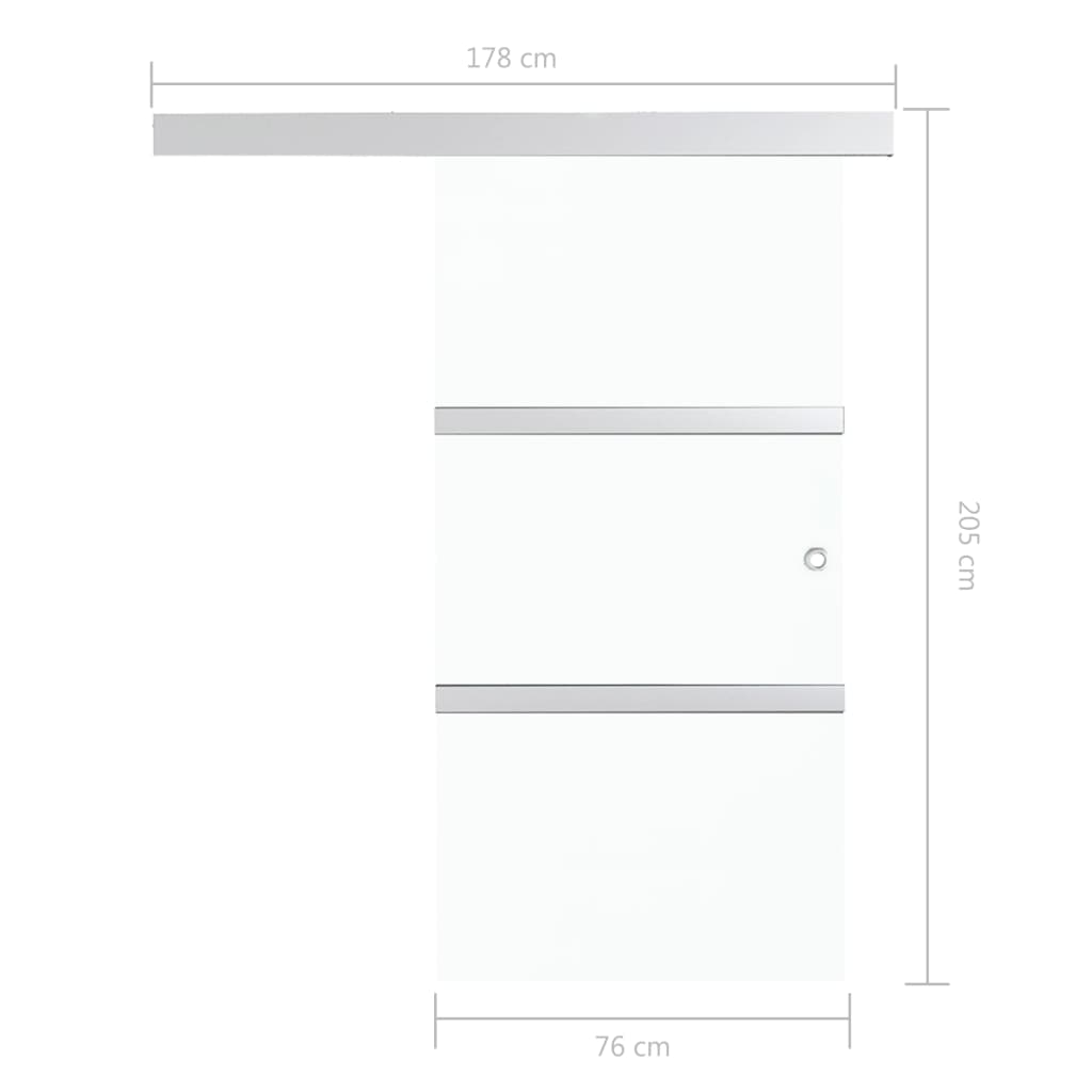 Schiebetür Mit Weichen Stoppern Esg Glas Und Aluminium