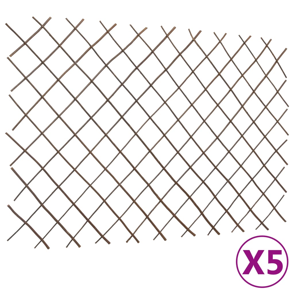 Weidenzaun-Rankgitter 5 Stk.