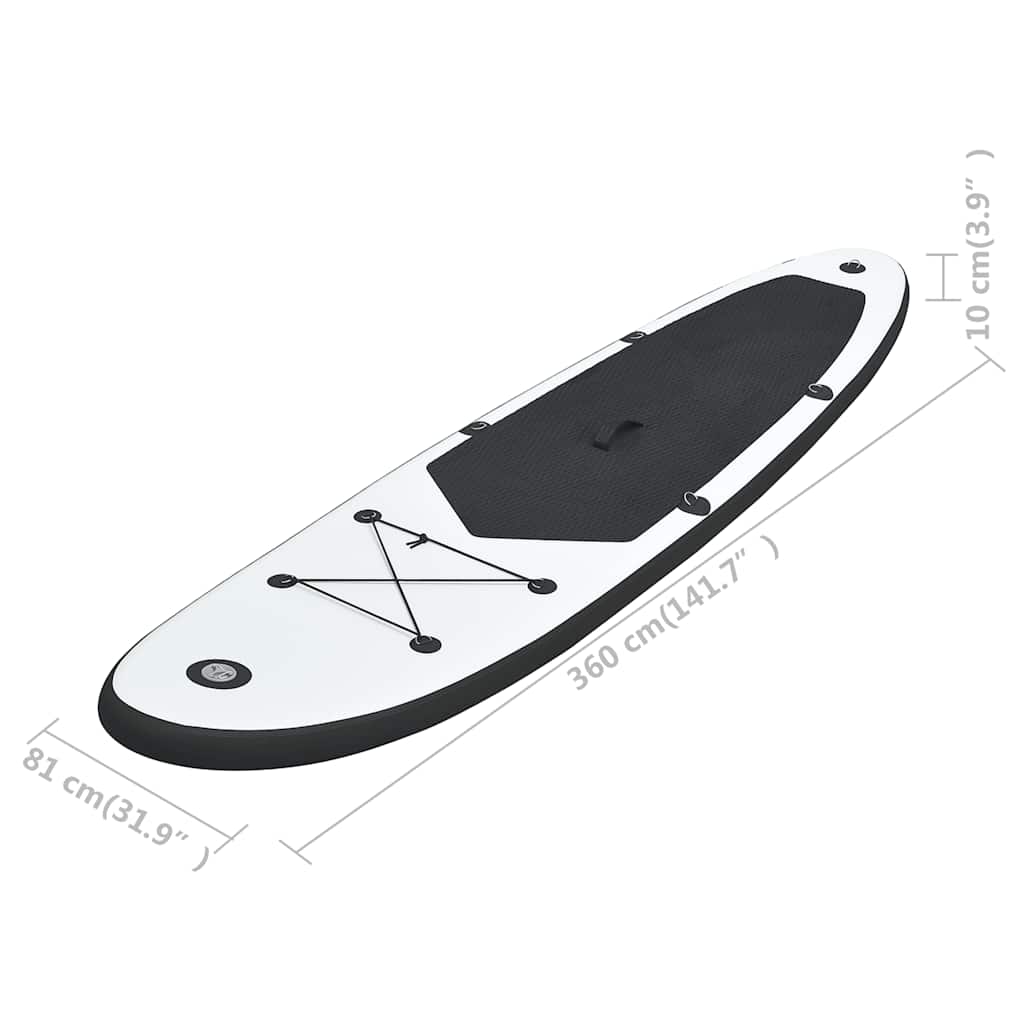 Aufblasbares Stand Up Paddle Board Set Und Weiß