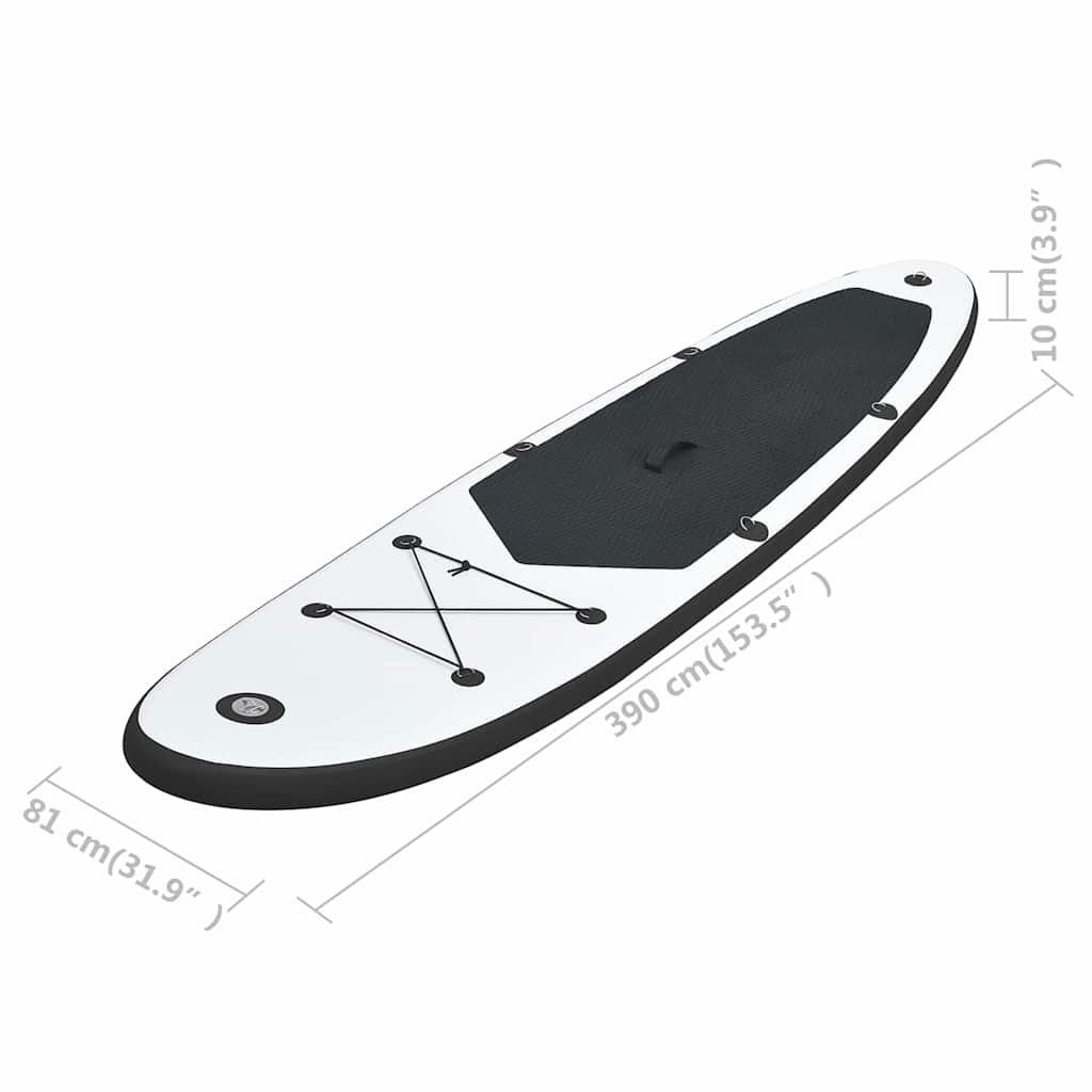 Aufblasbares Stand Up Paddle Board Set Und Weiß