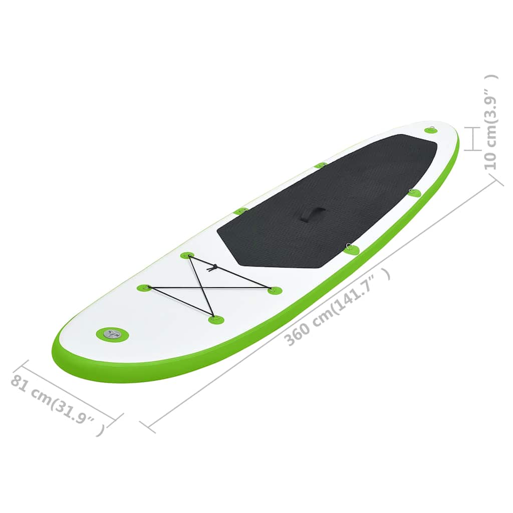 Sup-Board-Set Aufblasbar Und Weiß