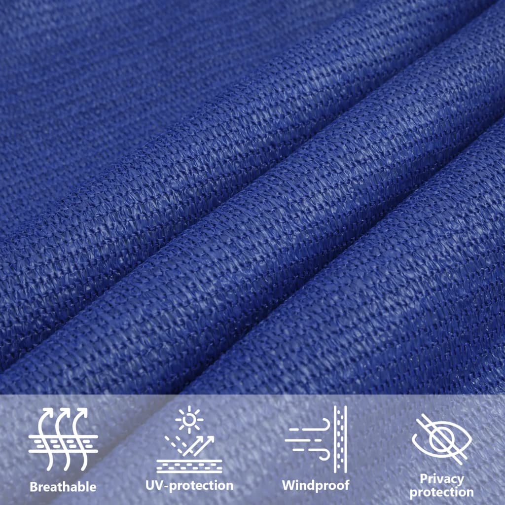 Sonnensegel 160 G/M² Rechteckig Blau 4X5 M Hdpe Blau