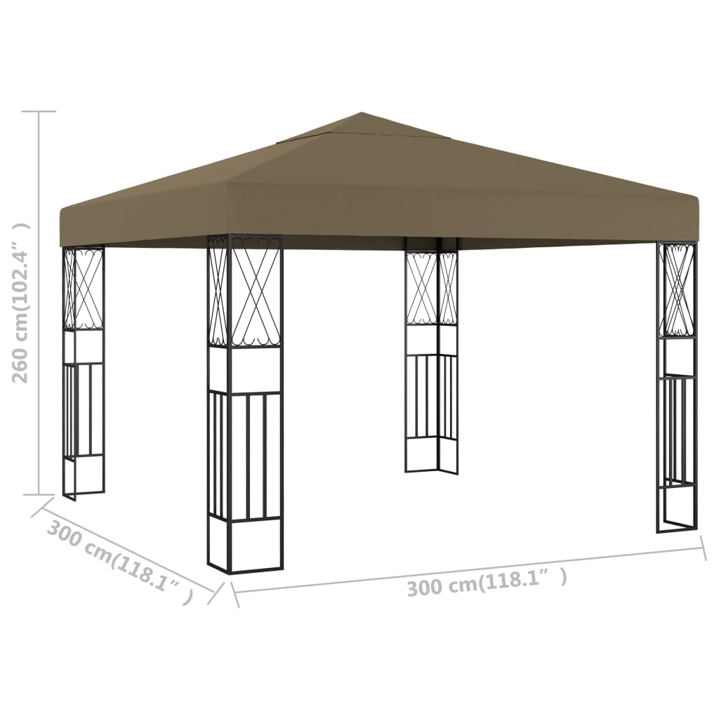 Pavillon 3X3 M Stoff