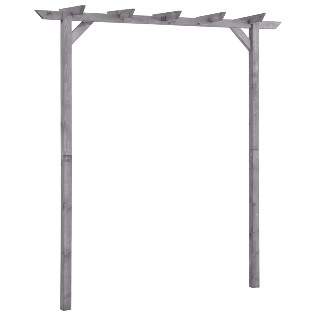 Garten-Pergola Grau Imprägniertes Kiefernholz