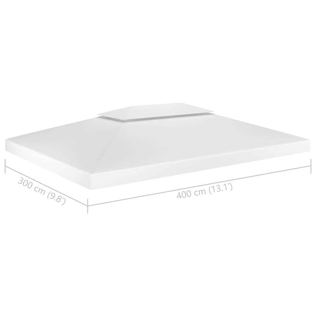 Pavillon-Dachplane Mit Kaminabzug 310 G/M² 4X3 M