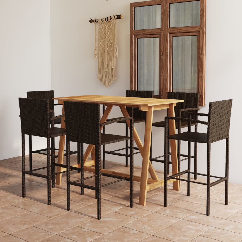 7-Tlg. Gartenbar-Set