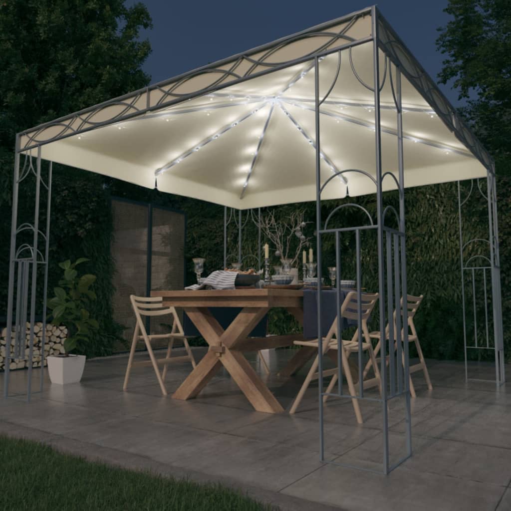 Pavillon Mit Led-Lichterkette 400X300 Cm