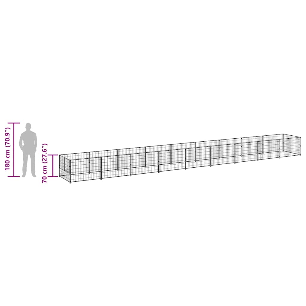 Hundezwinger N 9 M² Stahl