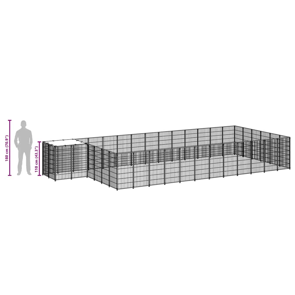 Hundezwinger N 22,99 M² Stahl