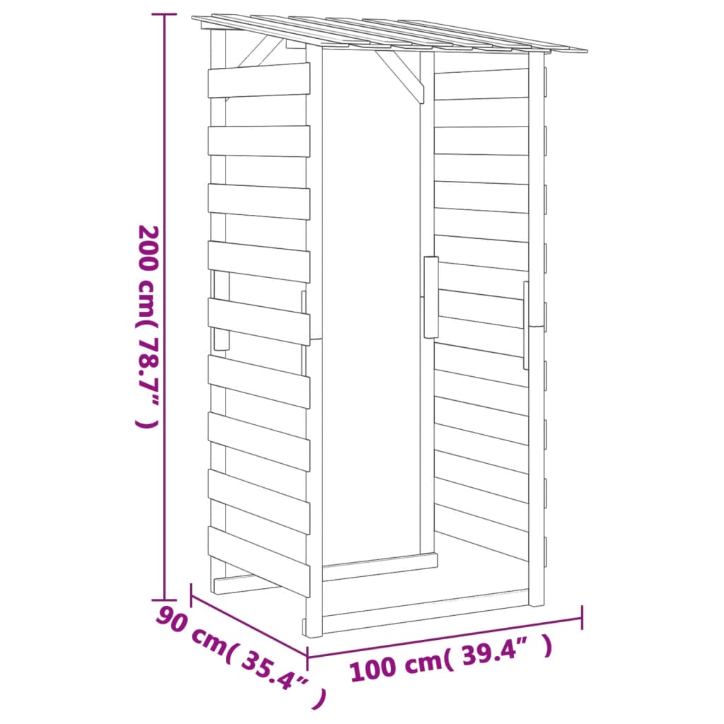 Pergola Mit Dach Imprägniertes Kiefernholz