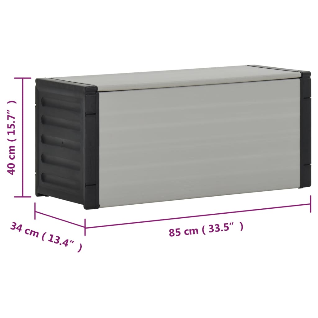 Mülltonnenbox Grau 85X34X40 Cm