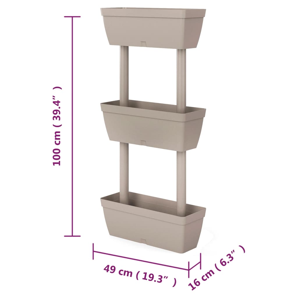 Pflanzkübel 6-Tlg. 100 Cm