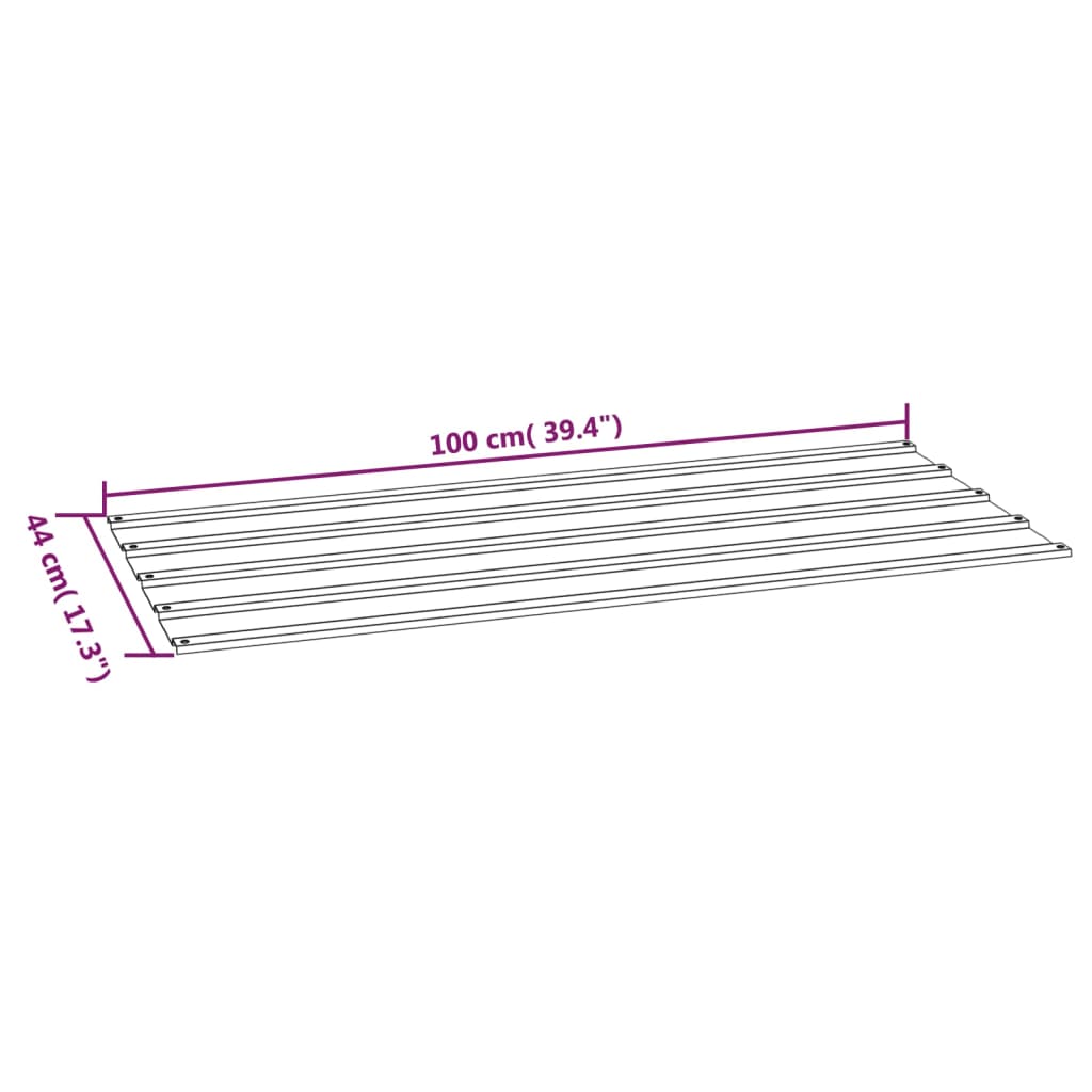Dachplatten 36 Stk. Rostig Cortenstahl