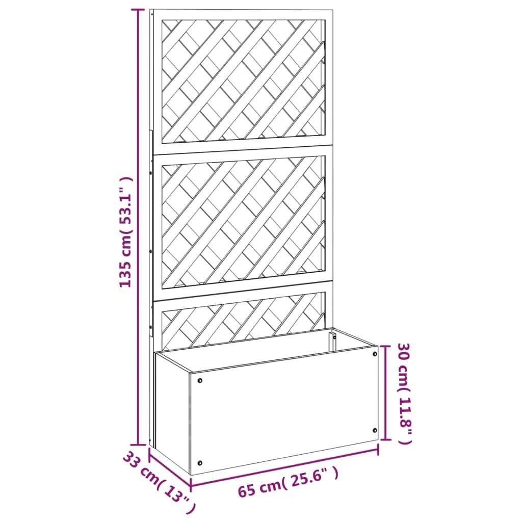 Blumenkästen Mit Rankgittern 2 Stk. Wpc