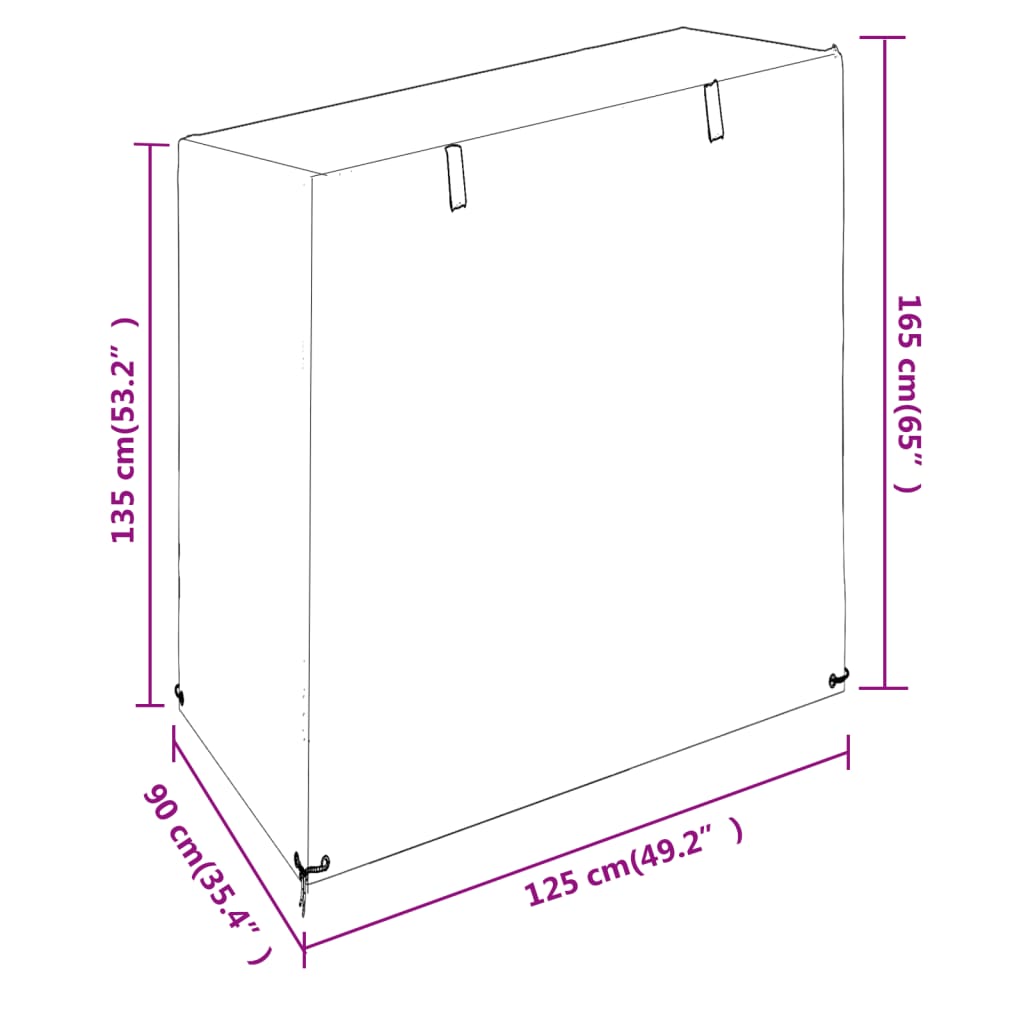 Abdeckung Für Schaukelbank 8 Ösen Polyethylen