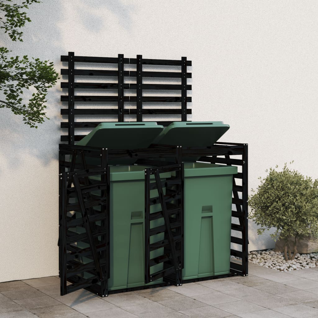 Mülltonnenbox Für 2 Tonnen Honigbraun Massivholz Kiefer