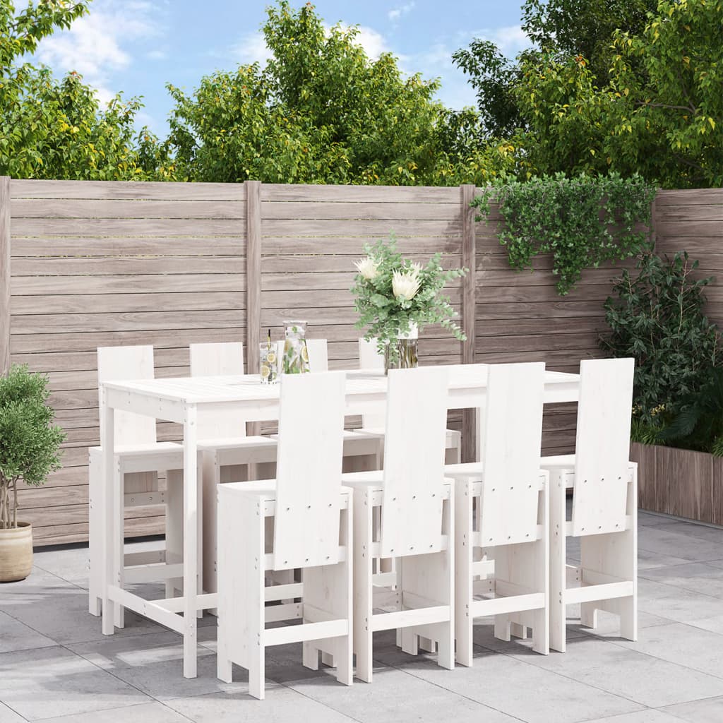 9-Tlg. Gartenbar-Set Massivholz Douglasie
