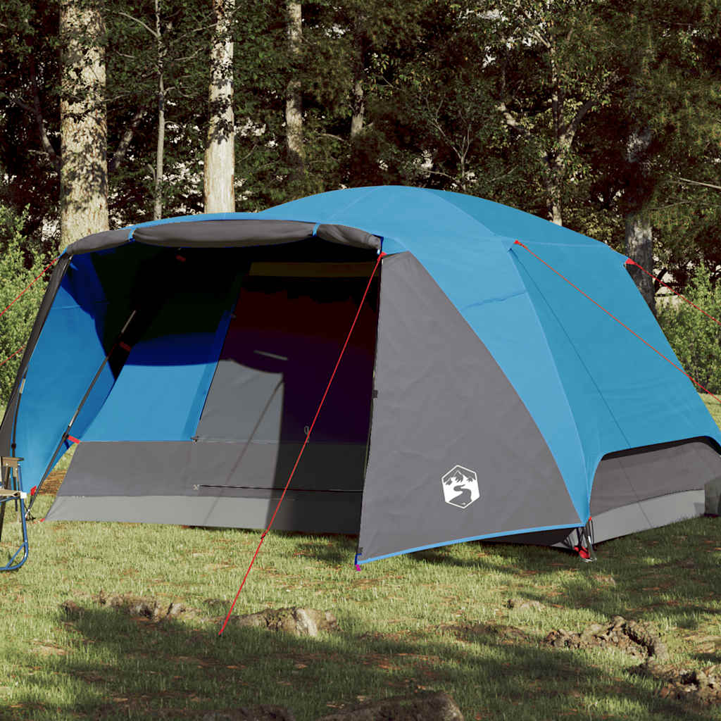 Campingzelt Mit Vorzelt 4 Personen Orange Wasserdicht