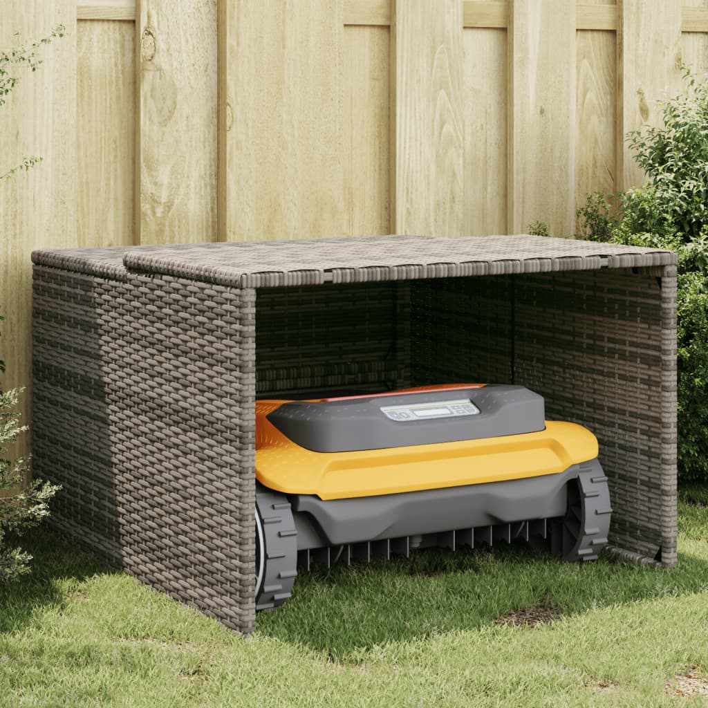 Mähroboter-Garage 86X90X52/57 Cm Poly Rattan