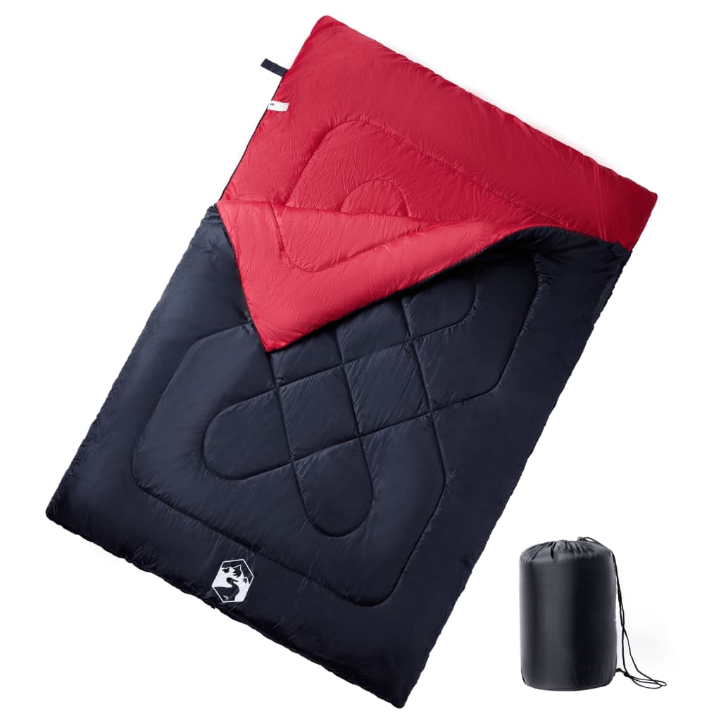 Doppelschlafsack Mit Kissen Erwachsene Camping 3-4 Jahreszeiten
