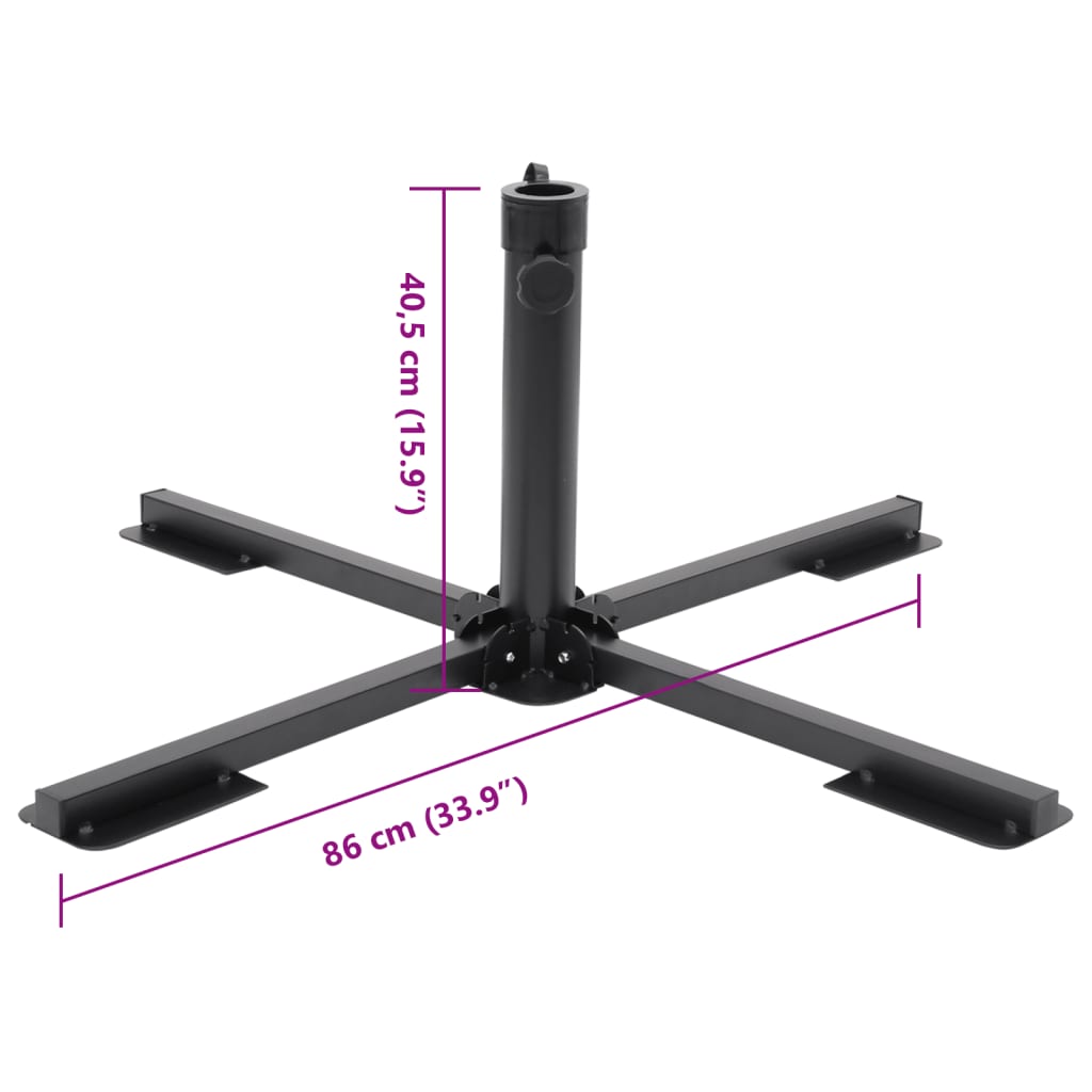Klappständer Für Sonnenschirm Ø38/48 Mm Mast Stahl