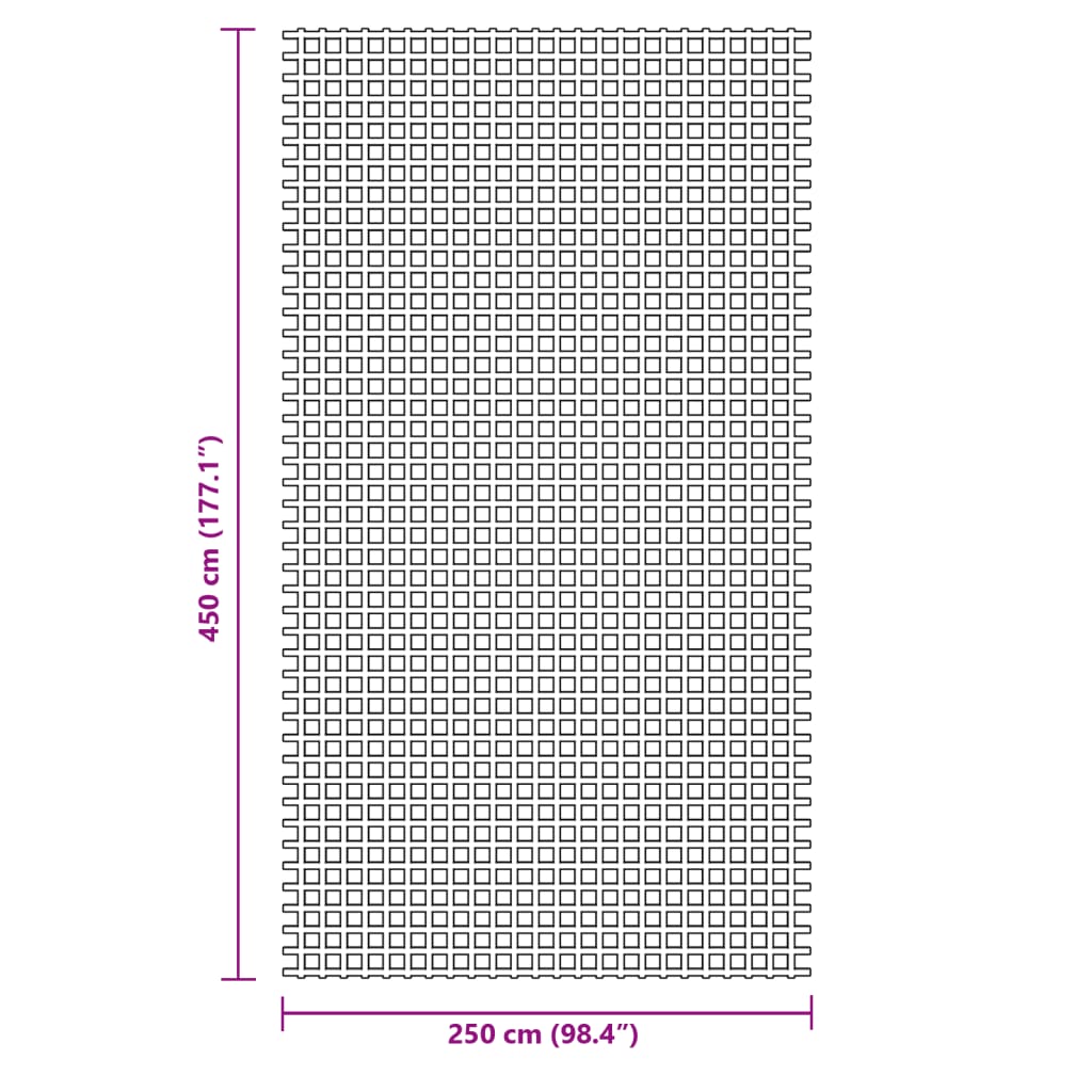 Zeltteppich 4,5X2,5 M