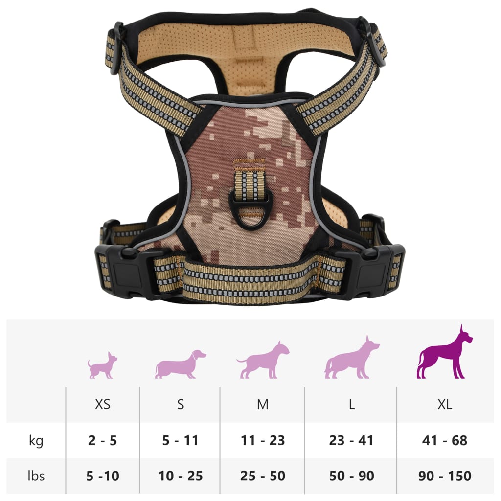 Hundegeschirr Reflektierend Verstellbar Xl