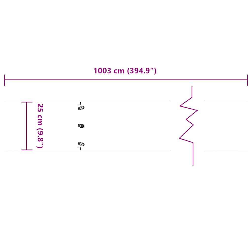 Rasenkanten 10 Stk. Kaltgewalzter Stahl