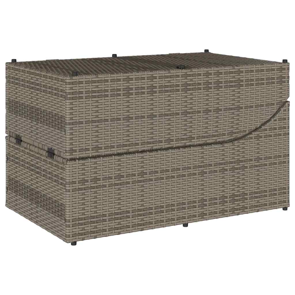Klappliege Mit Auflage Und Stauraum Poly-Rattan
